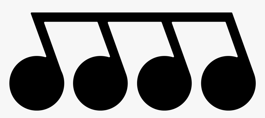 Musical Notes Clipart Individual - Notas Musicais Png Individuais, Transparent Png