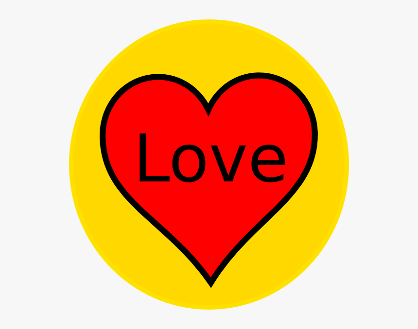 Red And Yellow Heart, HD Png Download