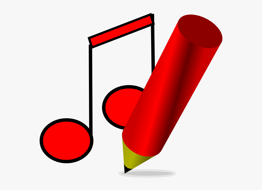Music Notes Clipart Written - Song Writing Clip Art, HD Png Download