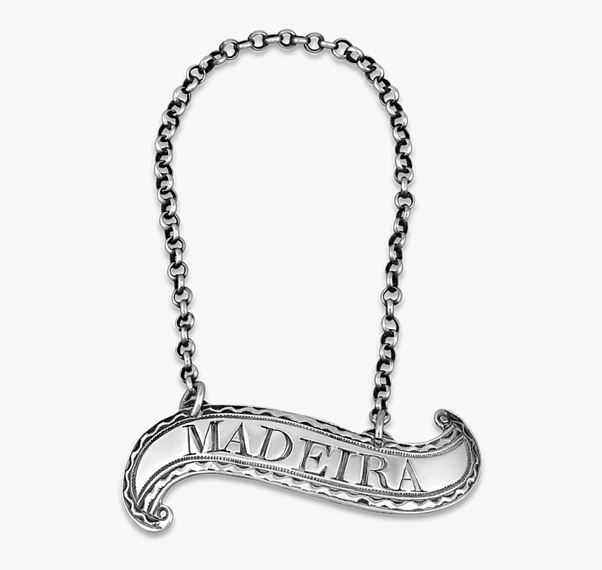 Hester Bateman Silver Madeira Wine Label - Chain, HD Png Download