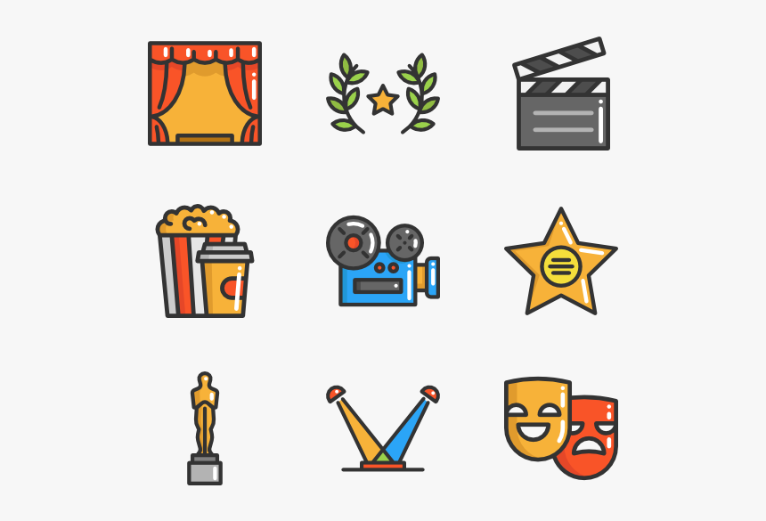 Cinema Elements - Water Park Icons Png, Transparent Png