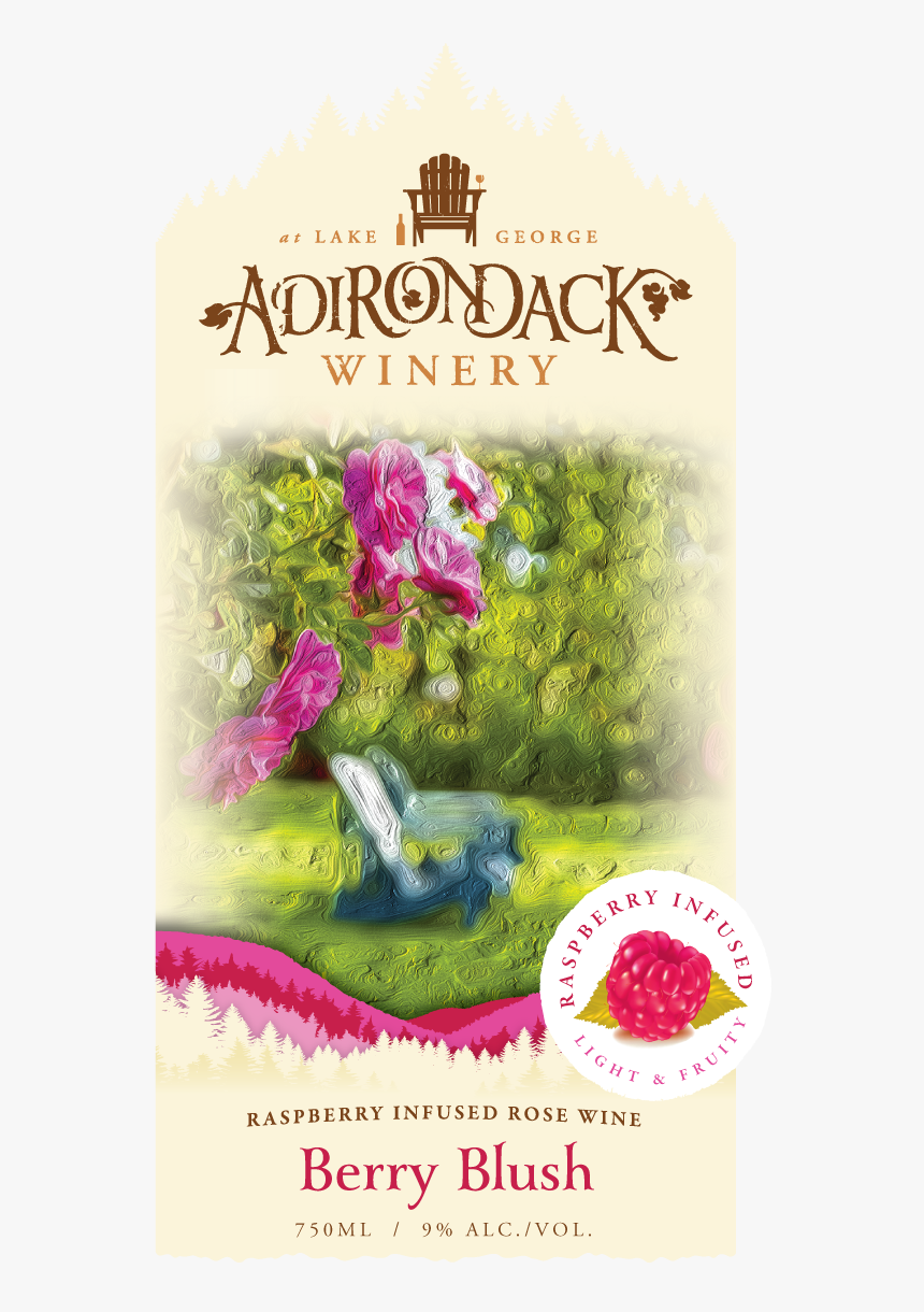 Berry Blush Front - Adirondack Winery Sunny Day, HD Png Download