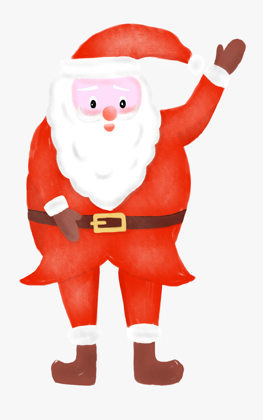 Cartoon Simple Christmas Santa Png And Psd - Christmas Day, Transparent Png