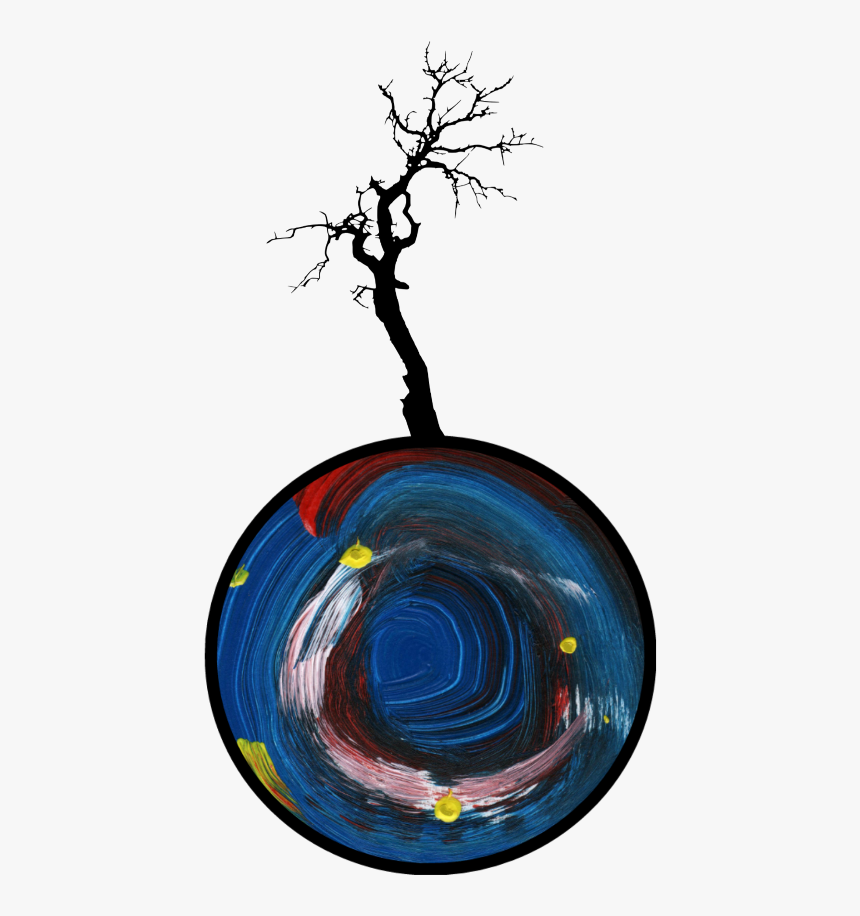Tree Painting Brush Silhouette Myjob 4asno4i - Circle, HD Png Download