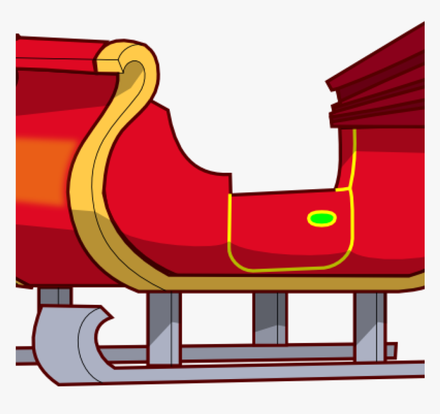 Sleigh Clipart Sleigh Clip Art At Clker Vector Clip - Sleigh Santa Claus Png Transparent, Png Download