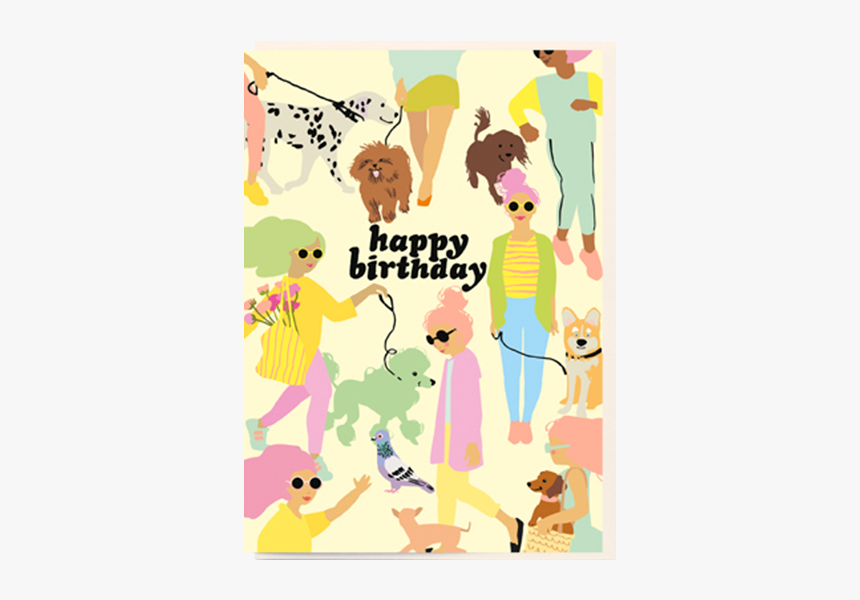 Birthday Funky Quirky Unusual Modern Cool Card Cards - Illustration, HD Png Download