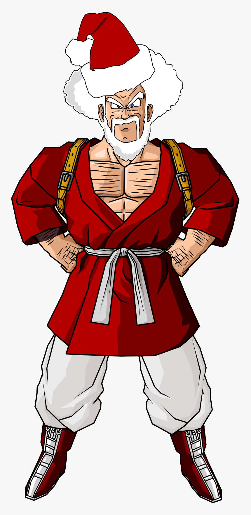 Santa Png Pic - Mr Satan Super Saiyajin, Transparent Png