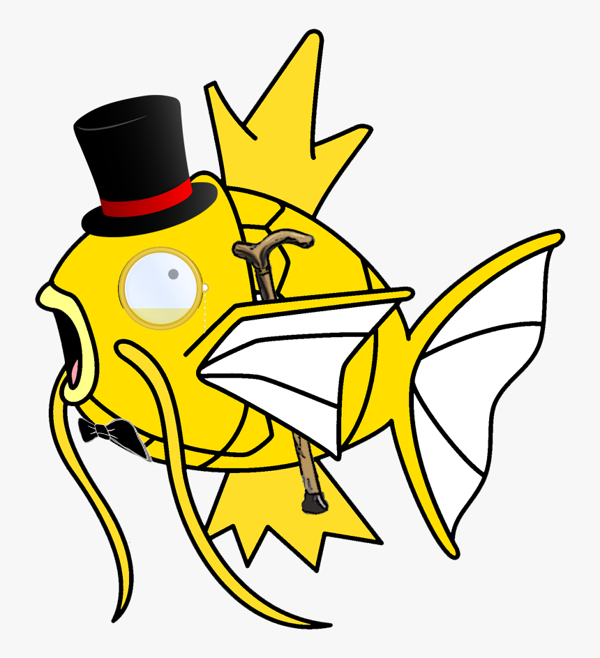 Magikarp With Top Hat, HD Png Download