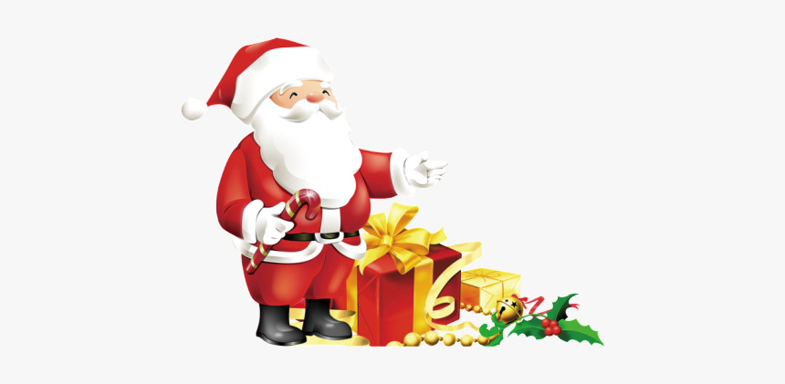 Vector Santa Background - Christmas, HD Png Download