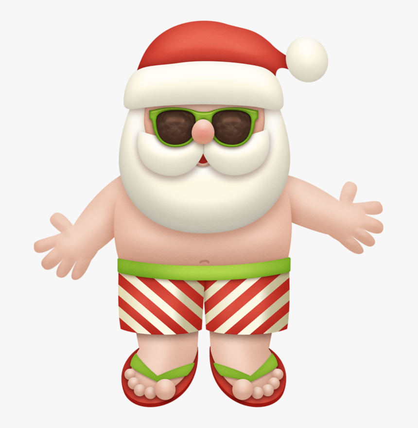 Noel Png Pinterest Christmas - Santa Claus Summer Png, Transparent Png