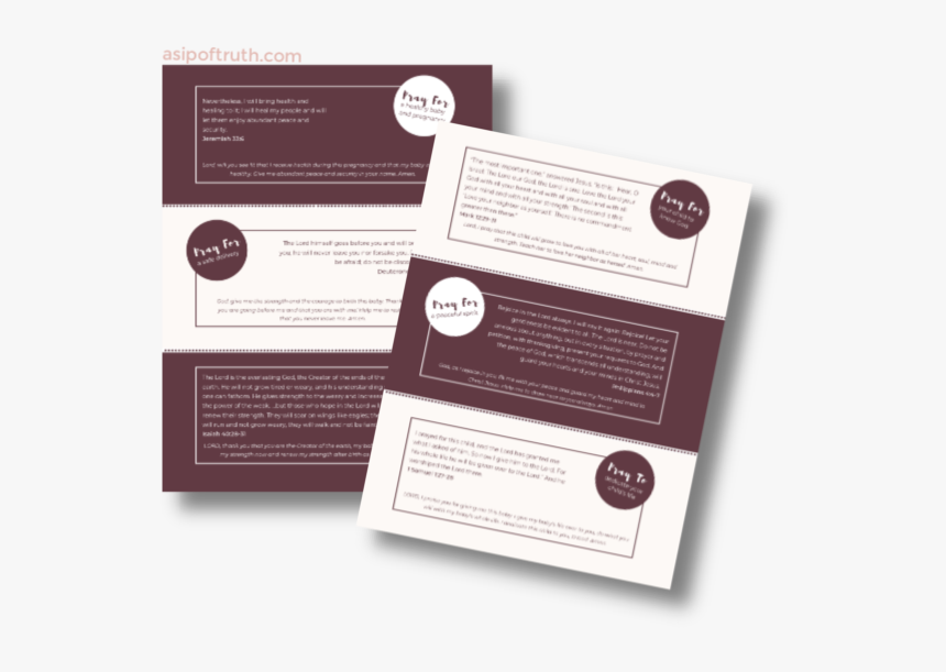 Pray For Baby And Pregnancy Printable Prayer Cards - Brochure, HD Png Download