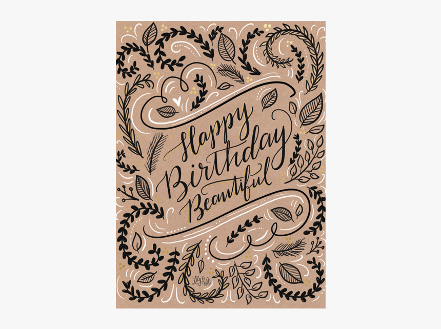 Happy Birthday Beautiful 
 Title Happy Birthday Beautiful - Happy Birthday Beautiful Design, HD Png Download