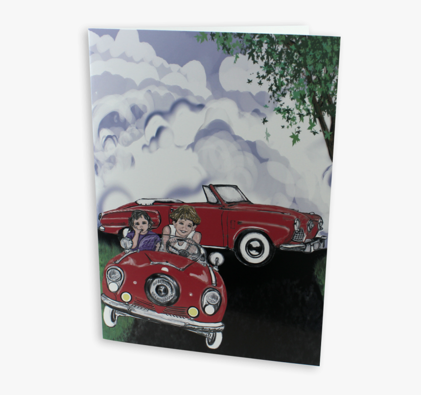 Bulletnose Birthday Card - Vintage Car, HD Png Download