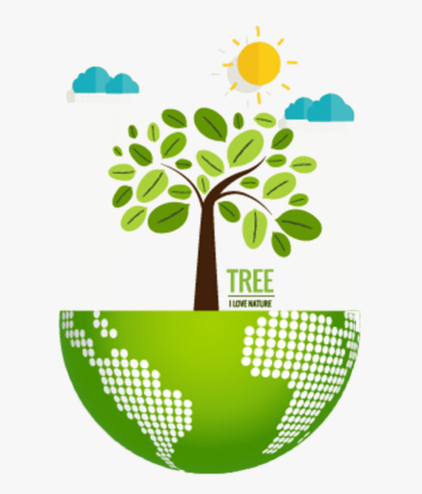 Nature Environmentally Friendly Ecology Illustration - Love Nature Vector, HD Png Download