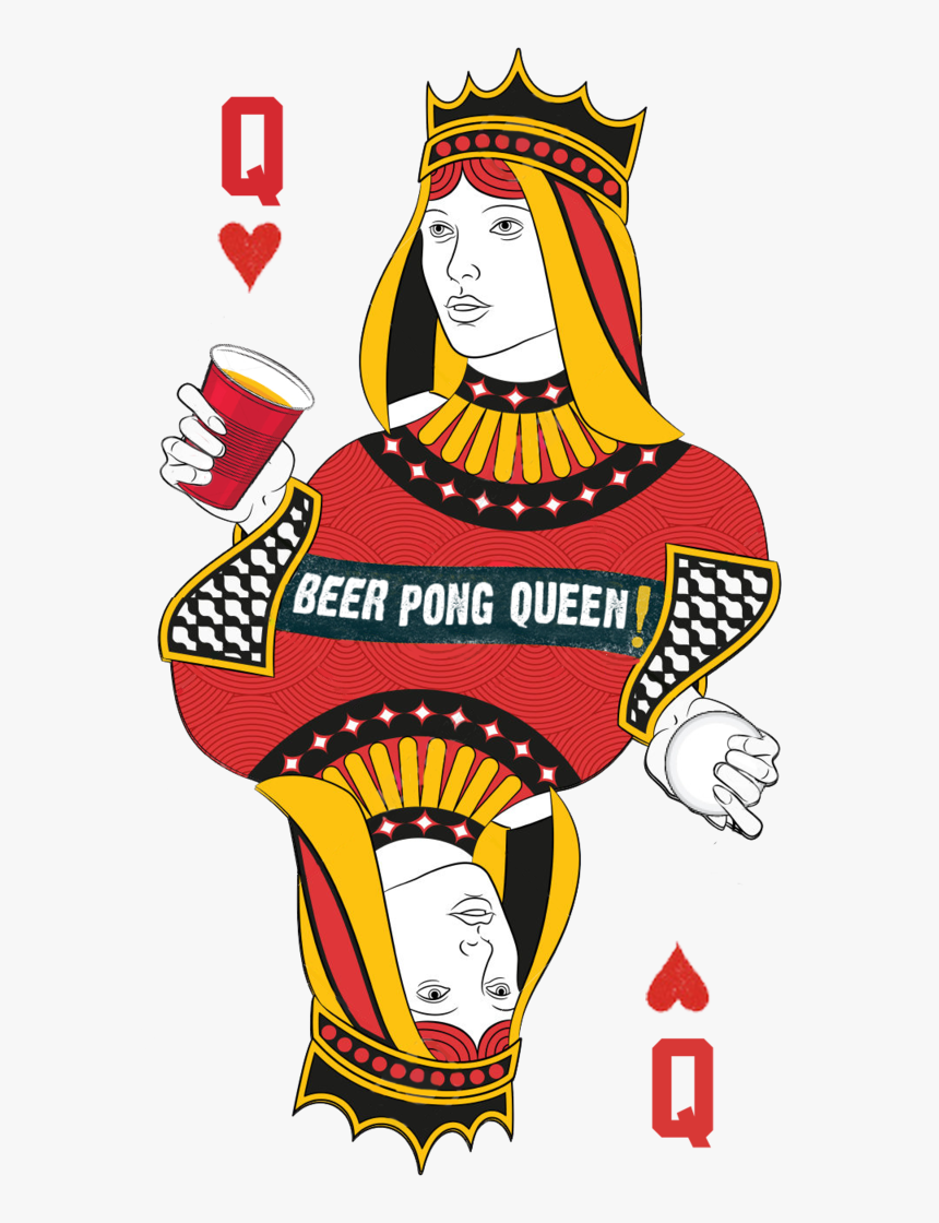 Transparent Cartoon Beer Png - Queen Of Diamonds Vector, Png Download