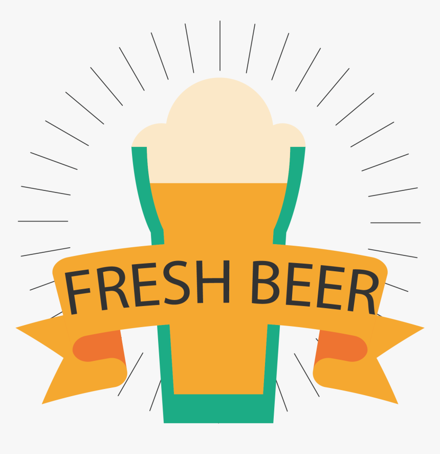 Yellow Cartoon Beer Vector Illustration Drawing Clipart - Sega Mega Drive, HD Png Download