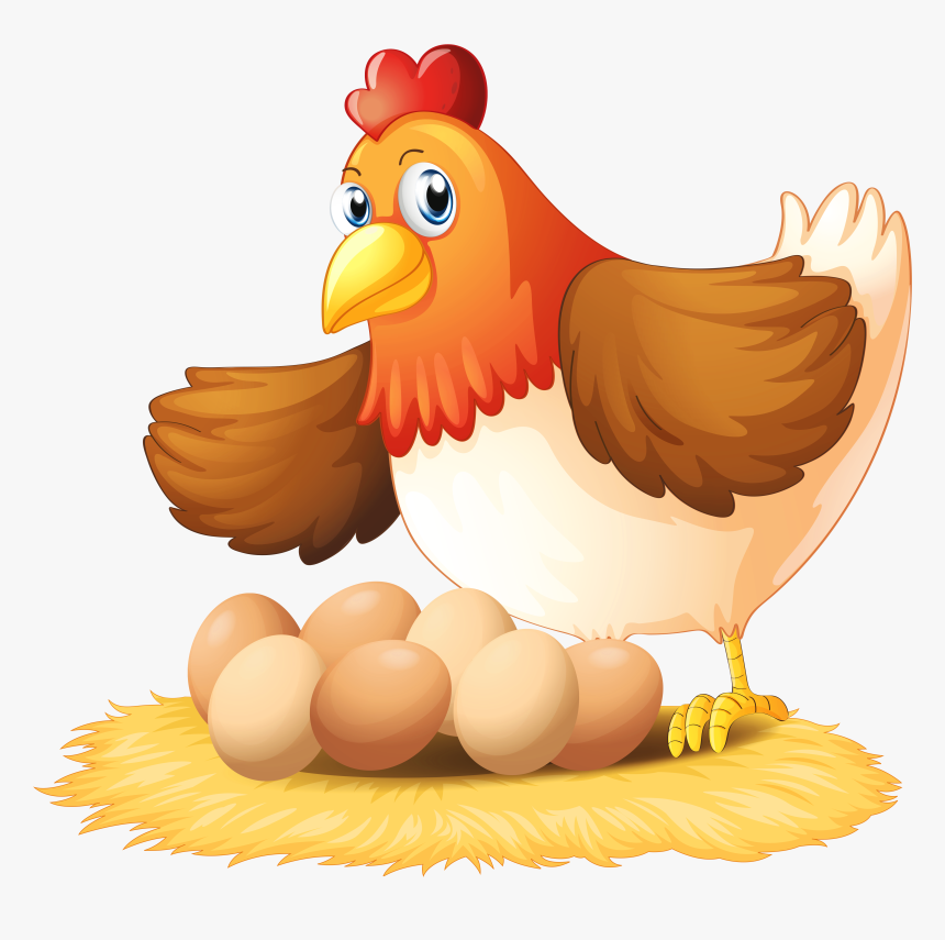 Chicken Egg Clip Art - Hen Clipart, HD Png Download
