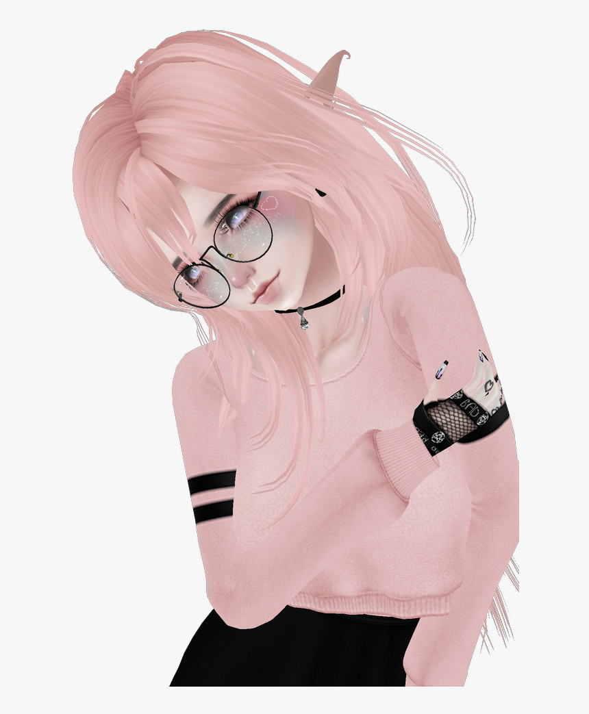 #animegirl #renders #sticker #like4like #follow4follow - Personajes Imvu, HD Png Download