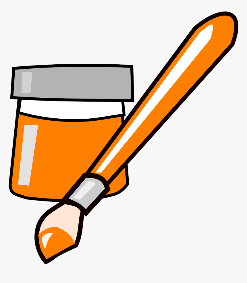 Paint Clip Art Free Clipart Images - White Paint Clipart, HD Png Download