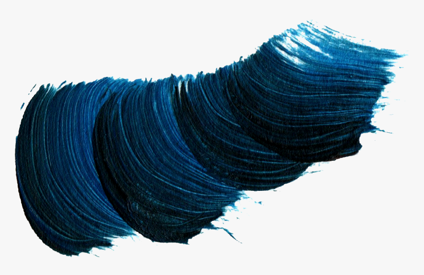 Brush Stroke Waves Dark Blue - Paint Brush Strokes Png, Transparent Png