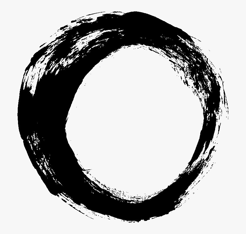 Clip Art Clip Black And - Circle Brush Stroke Png, Transparent Png