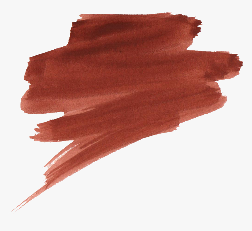 Red Paint Stroke Png - Brown Brush Stroke Png, Transparent Png
