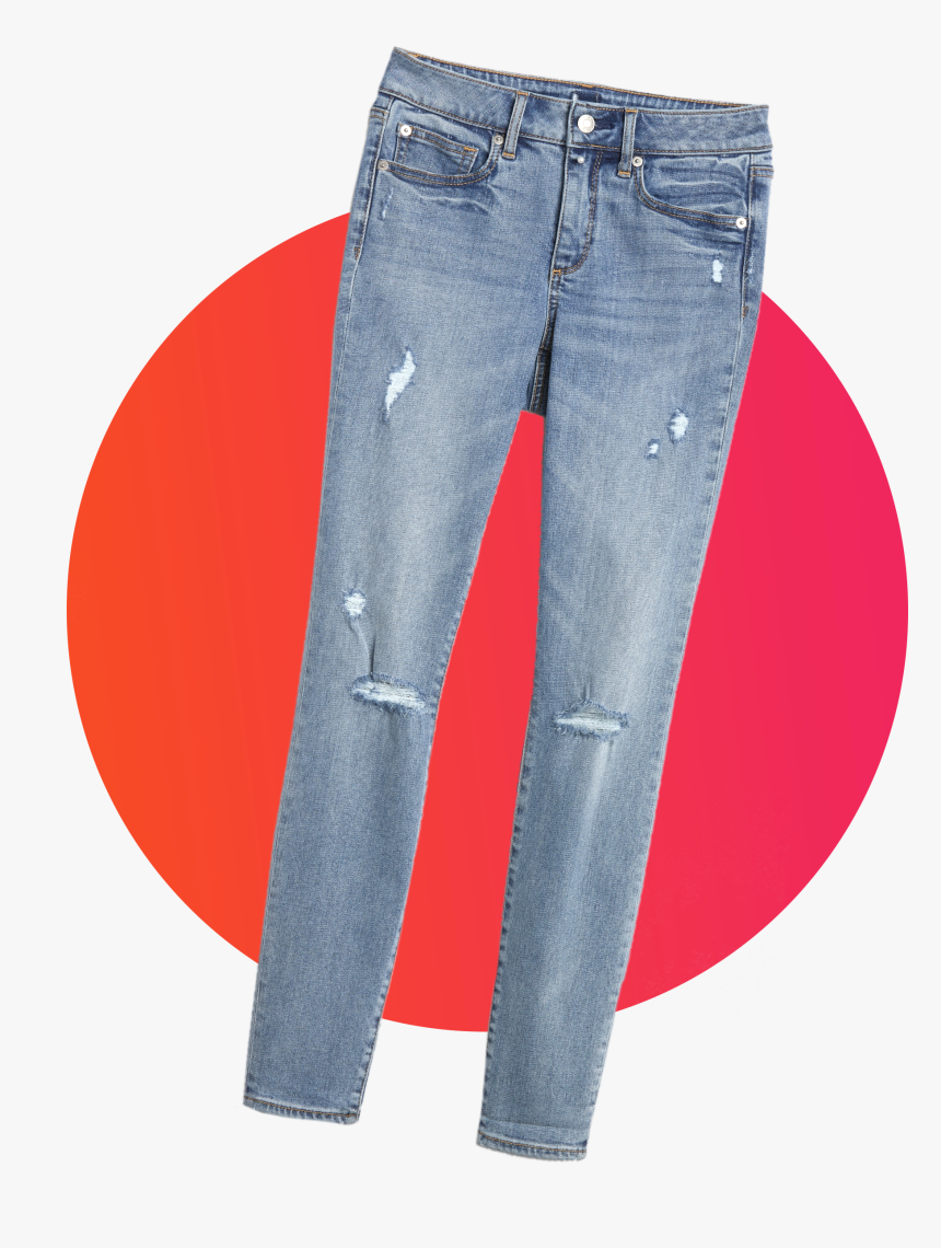 Soft Wear Super High Rise True Skinny Jeans - Pocket, HD Png Download