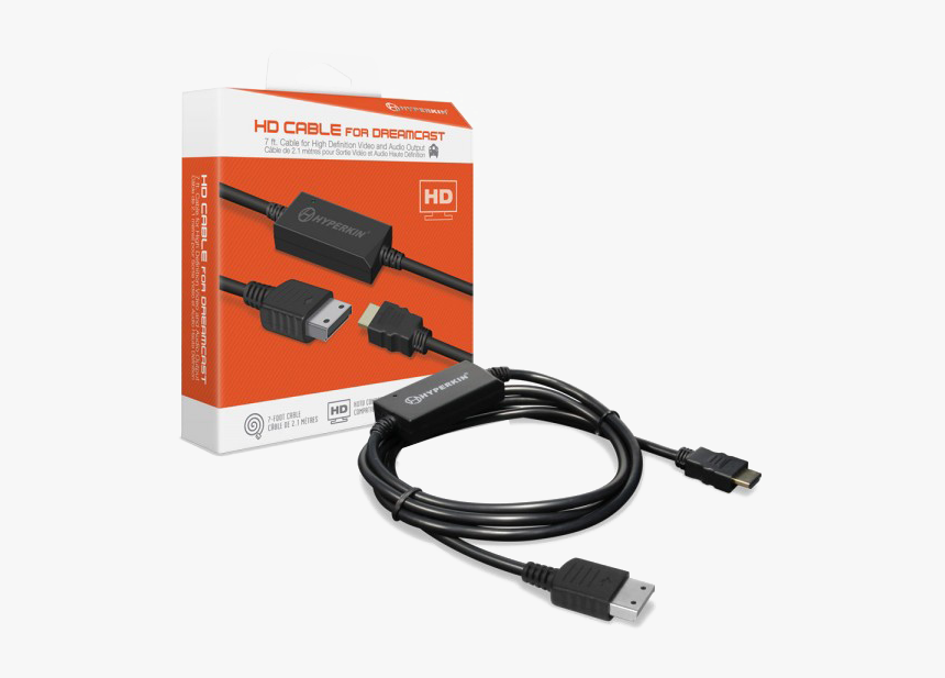 Hd Cable For Dreamcast - Playstation 2 Hdmi Cable, HD Png Download