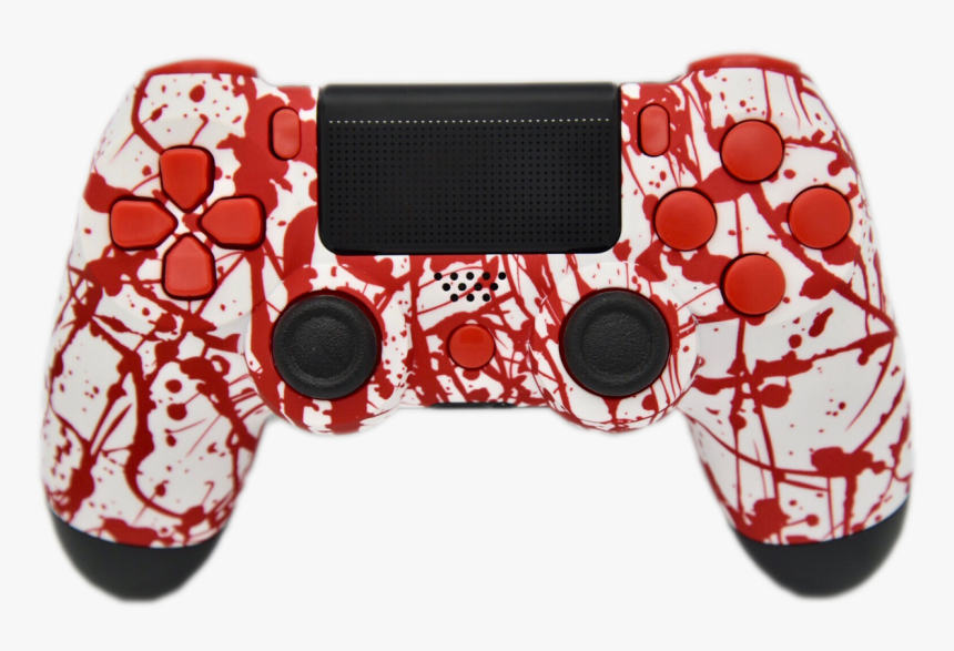 Red And White Ps4 Controller, HD Png Download