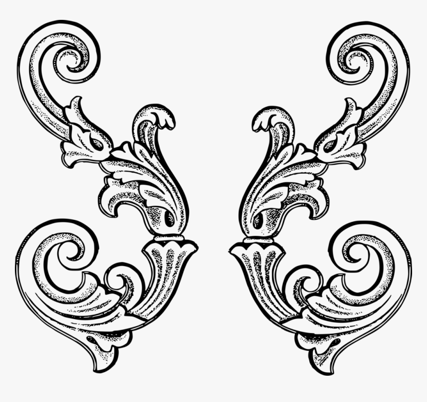 Transparent Flourish Clipart - Flourish Vintage Vector, HD Png Download