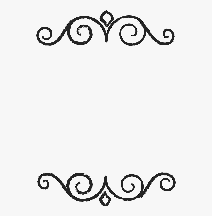 Hand Drawn Flourishes Stamp - Book Belongs To Rubber Stamp, HD Png Download