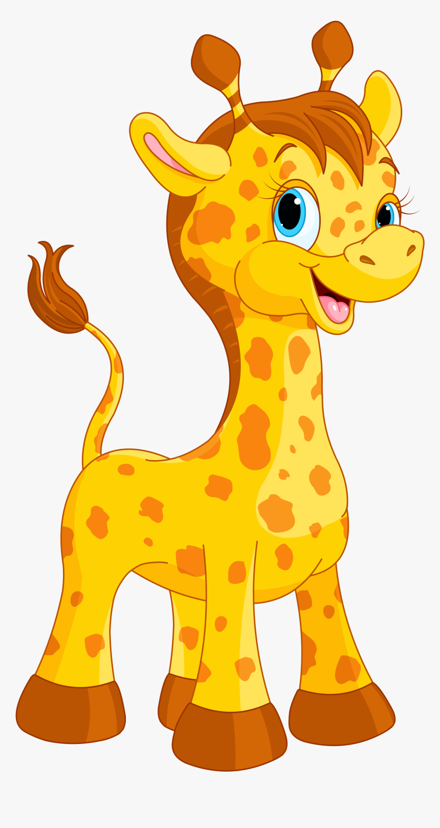 Cute Cartoon Png Image Crafts Pinterest - Imagen De Jirafa Animada, Transparent Png