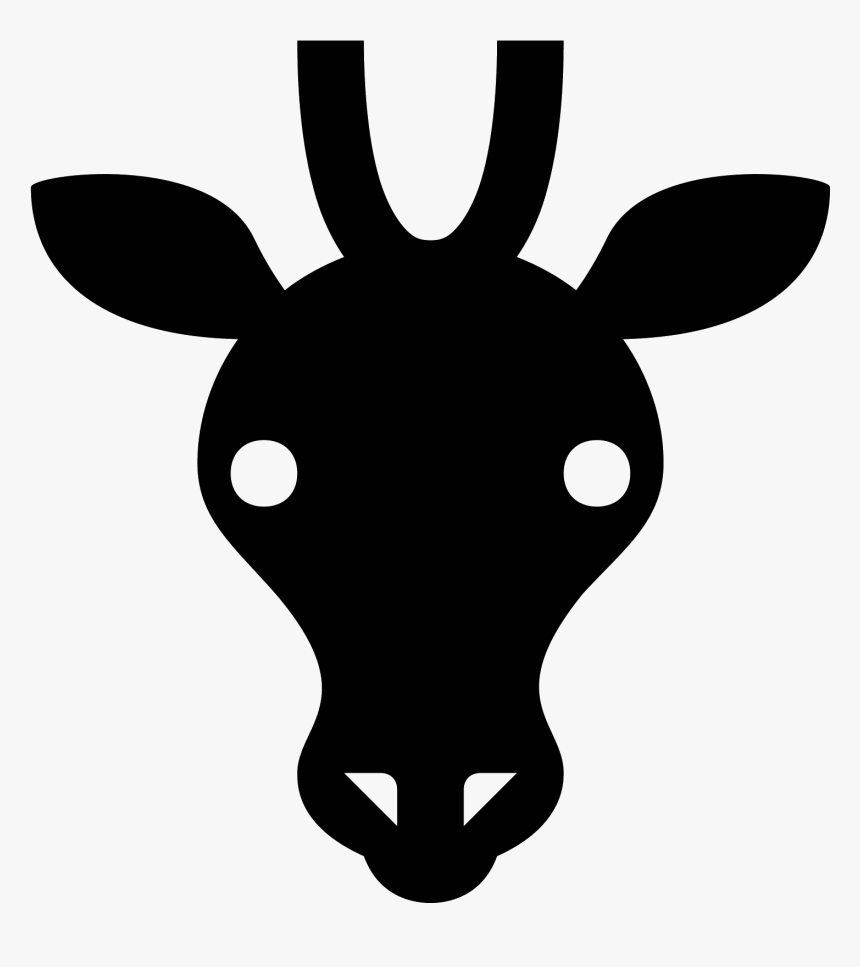 This Icon Is Depicting A The Head Of A Giraffe And - Cartoon, HD Png Download