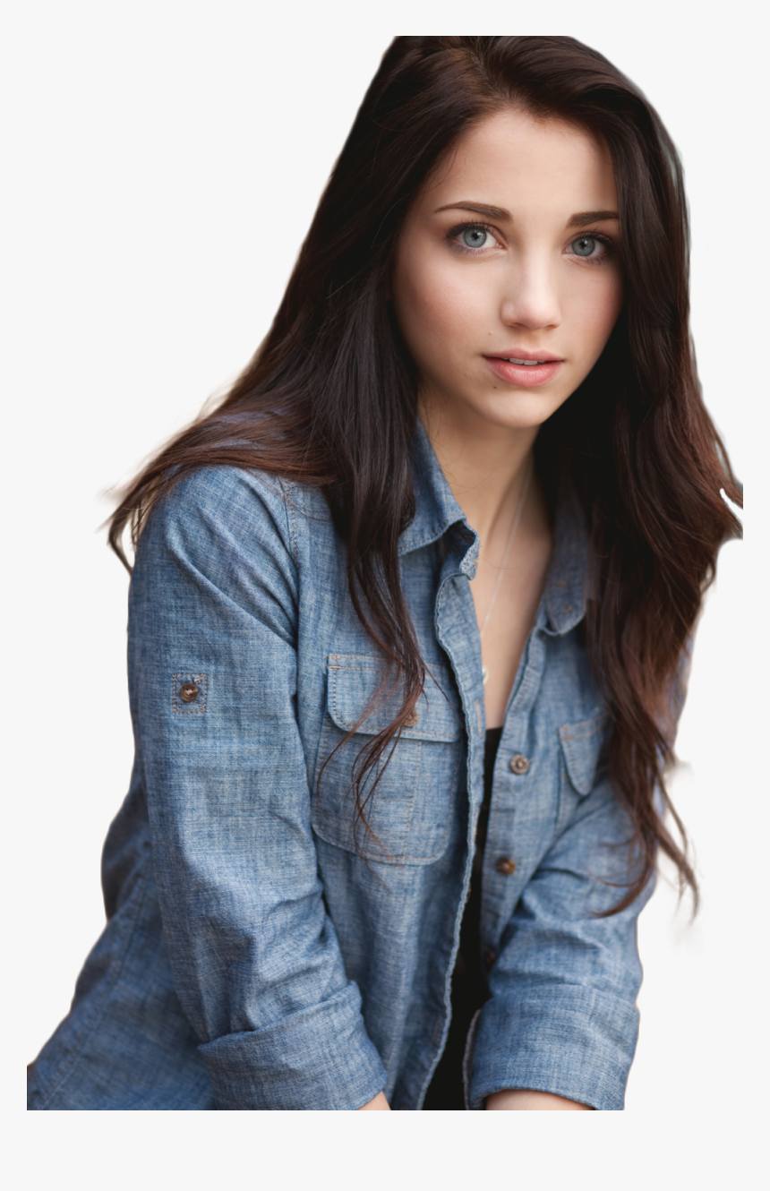 Transparent Emily Rudd Png - Girl With Brown Hair And Brown Eyes, Png Download