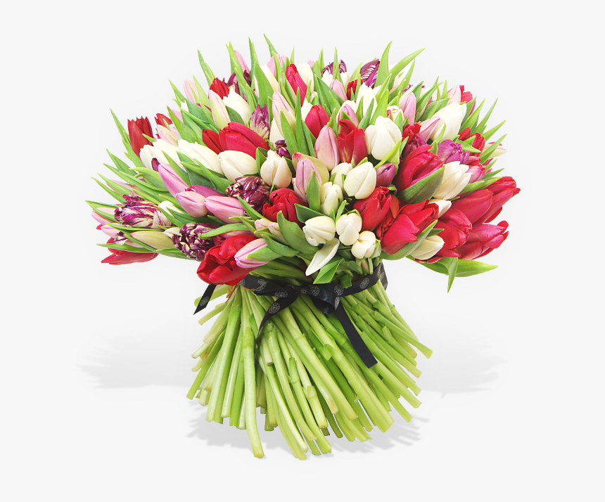 Transparent Red Tulip Png - Bouquet, Png Download