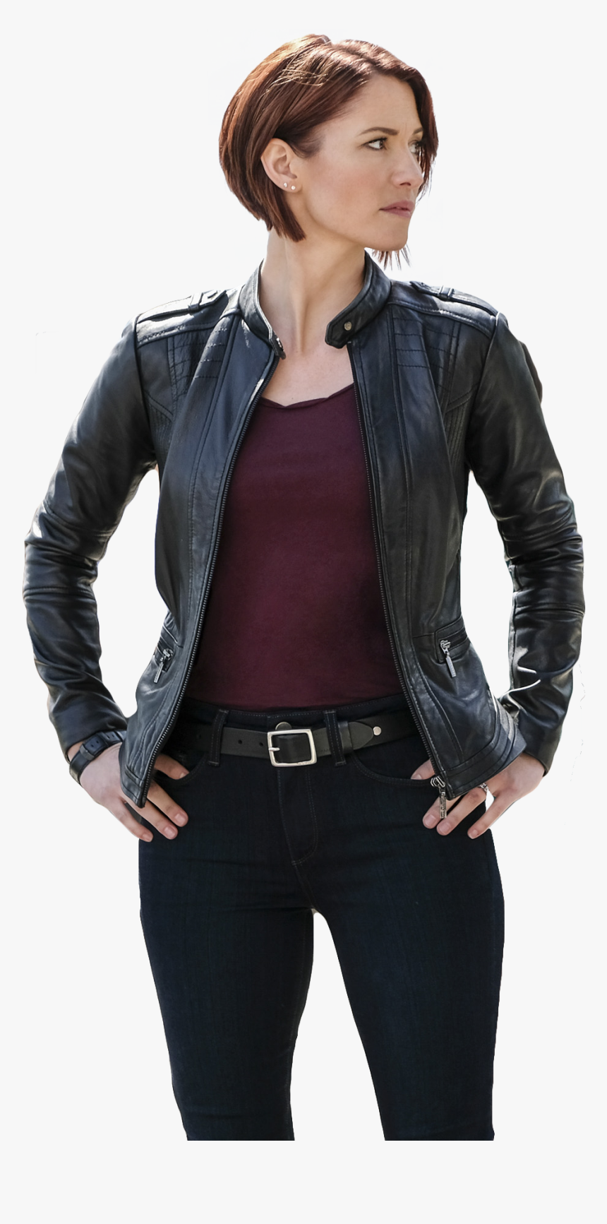 Alex Danvers Leather Jacket, HD Png Download