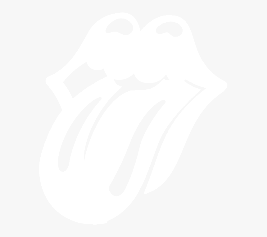 Rolling Stones Logo White, HD Png Download