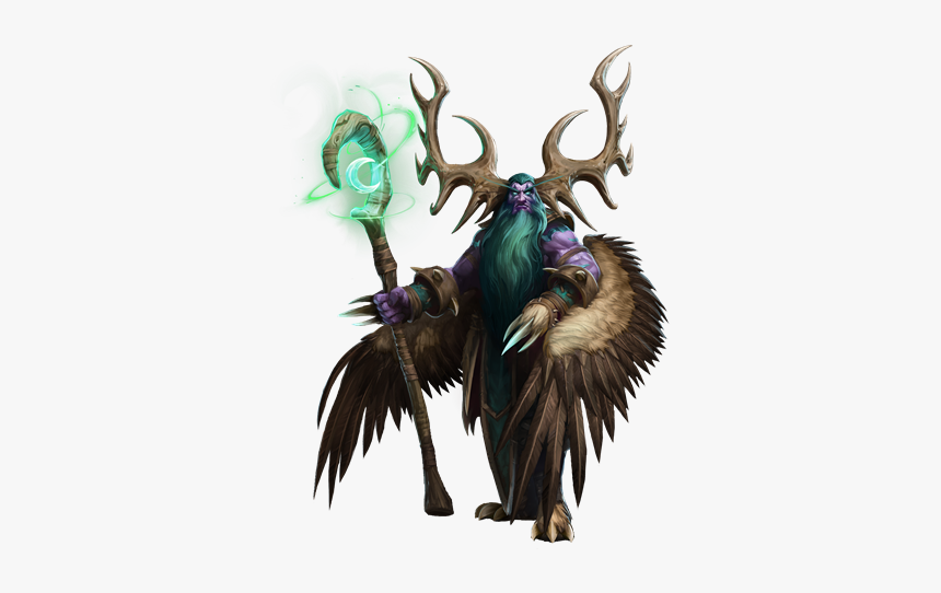 World Of Warcraft Malfurion Png, Transparent Png