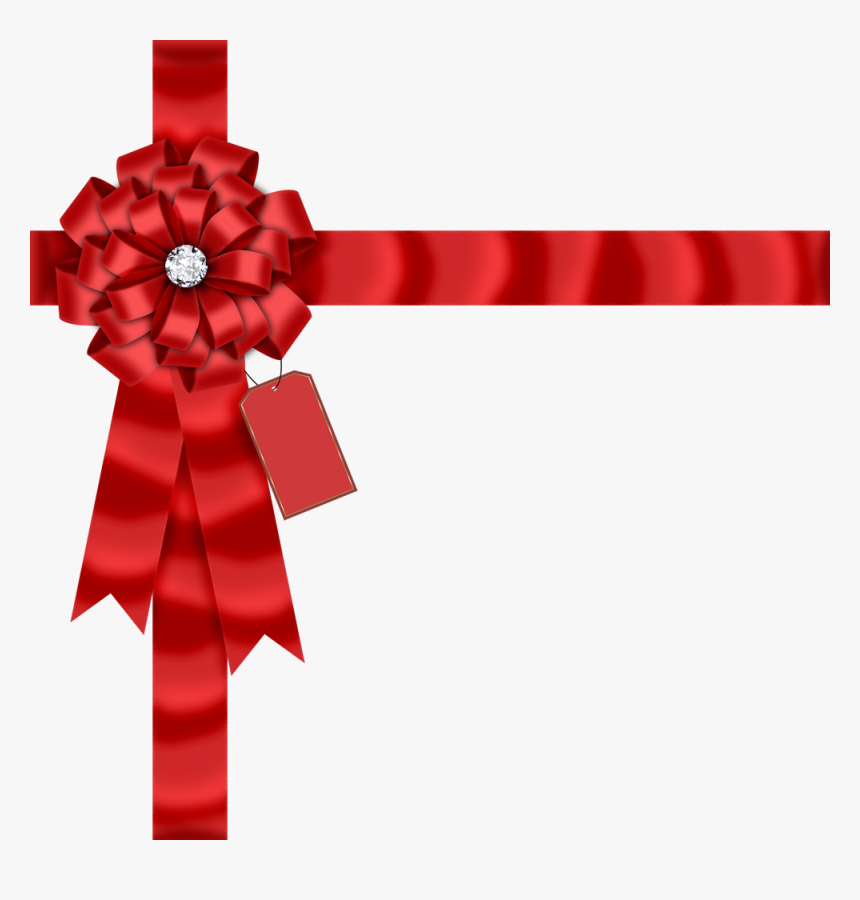Transparent Presente Png - Green Christmas Ribbon Png, Png Download