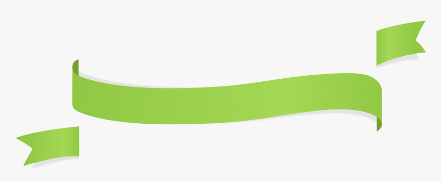 Green Ribbon Png Transparent Image - Oval, Png Download
