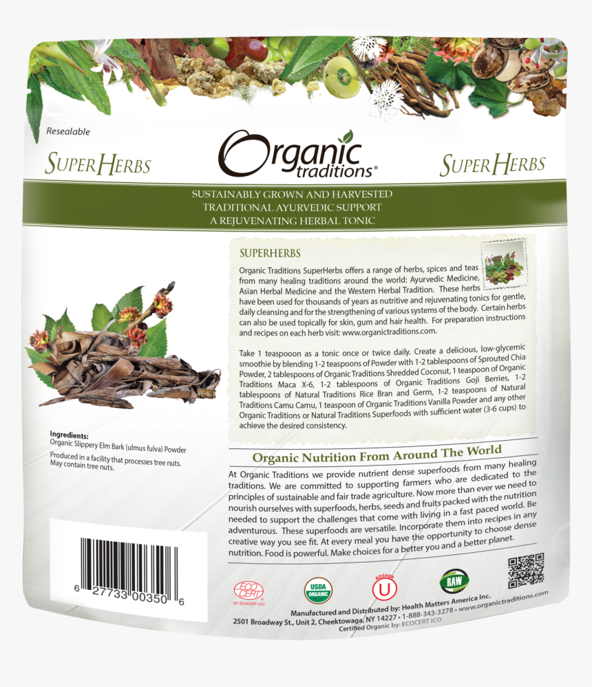 Organic Traditions Shatavari Powder, HD Png Download