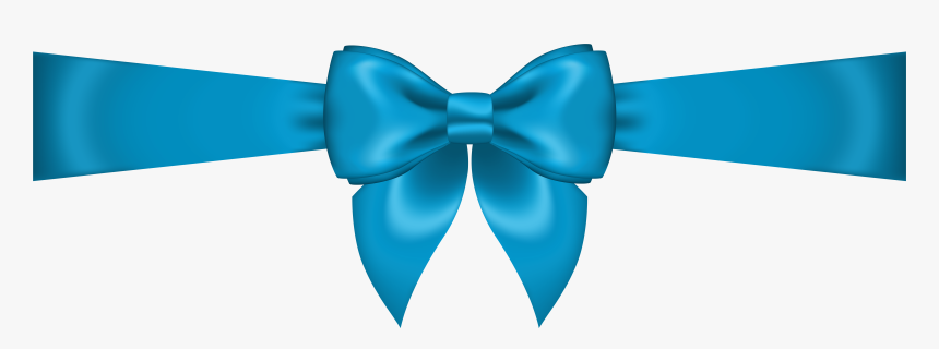 Graphic Freeuse Library Bow Png Clip Art - Blue Ribbon With Transparent Background, Png Download