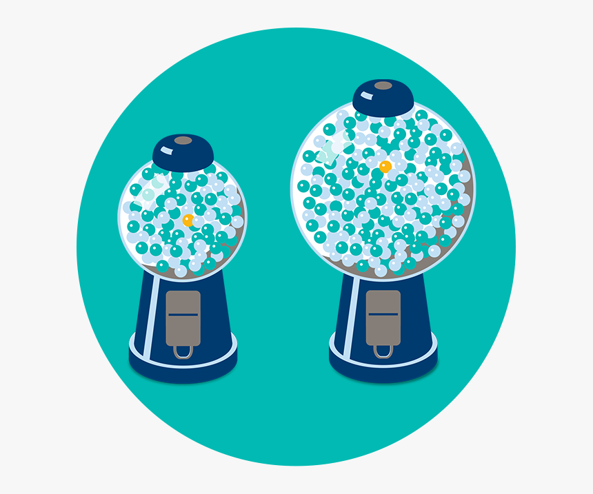 Two Gumball Machines, HD Png Download