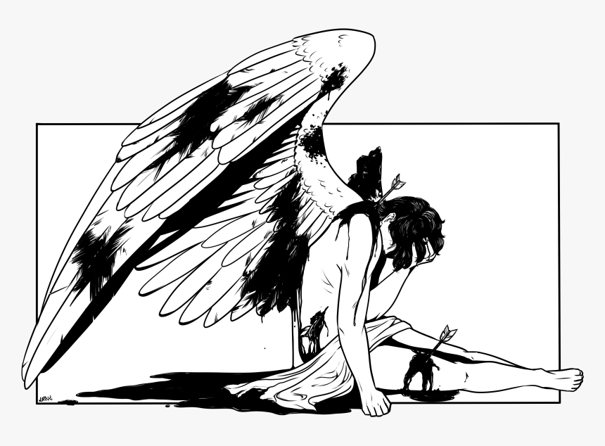 Tags Fallen Angel - Illustration, HD Png Download