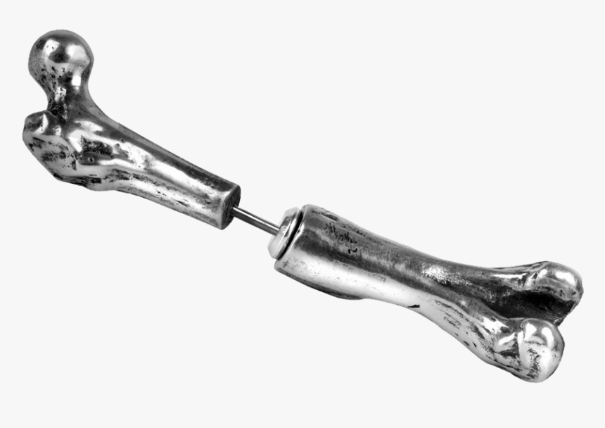 Femur Bone Ear Stud - Earring, HD Png Download