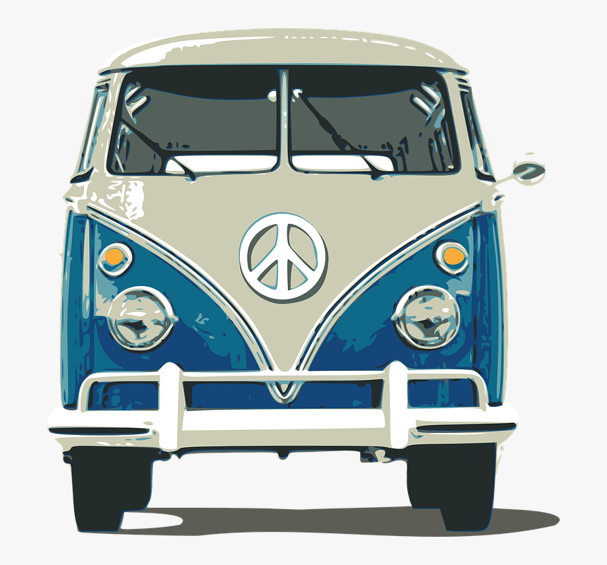 Bus, Car, Van, Volkswagen, Travel, Trip, Camping - Volkswagen T1 Tekening, HD Png Download