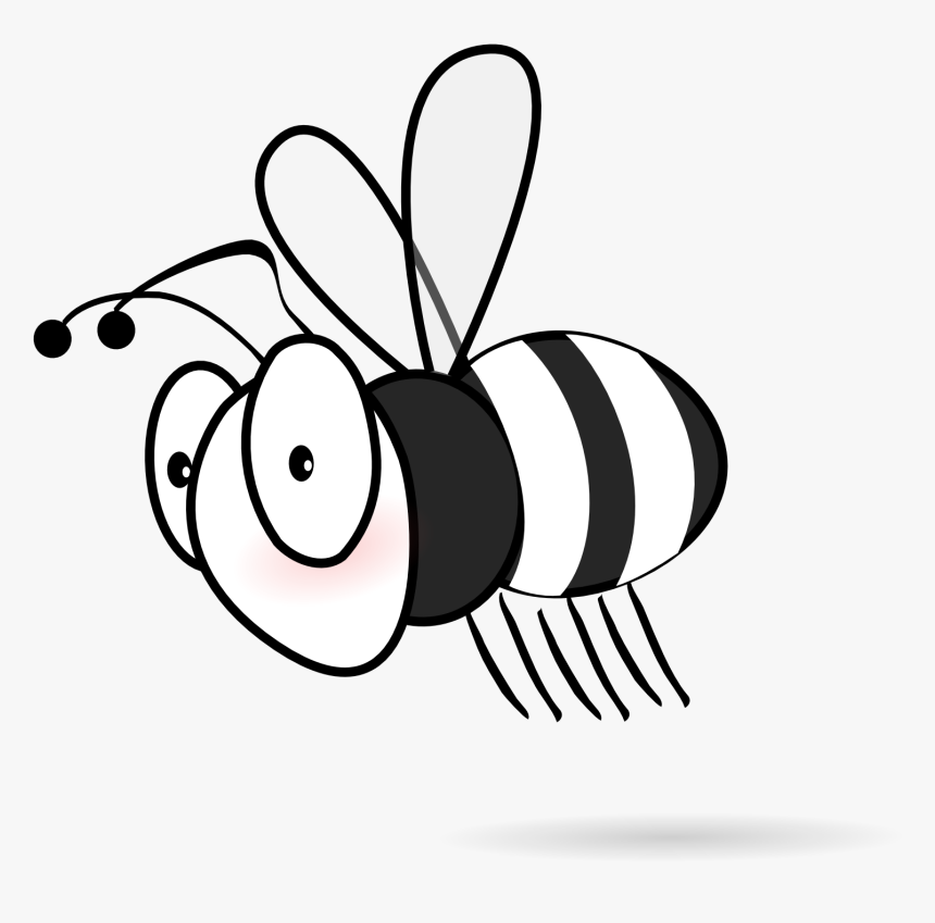 Femur - Clipart - Clip Art Black And White Bee, HD Png Download