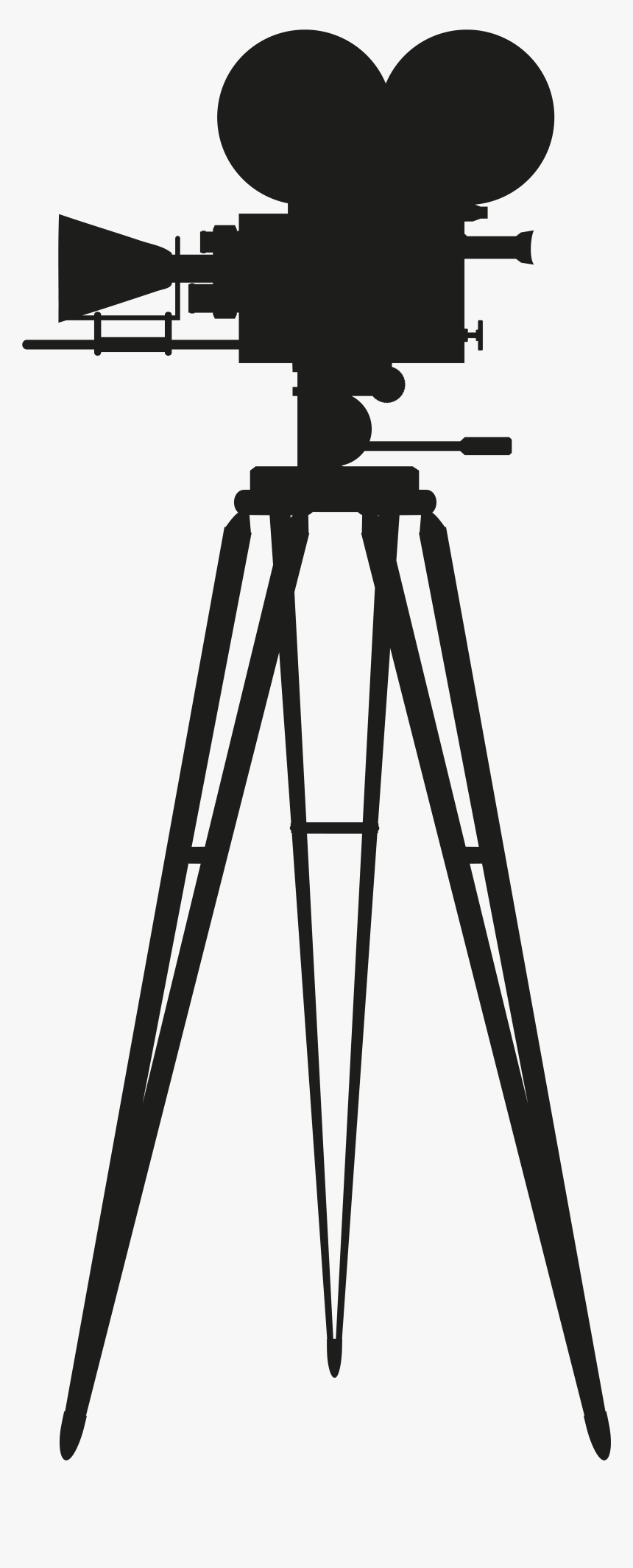 Cinema Camera Silhouette Png Clip Art - Cinema Camera Light Png, Transparent Png
