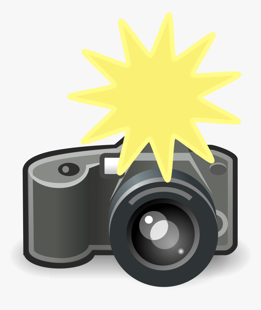 Clip Camera Transparent Background - Camera Flash Clip Art, HD Png Download