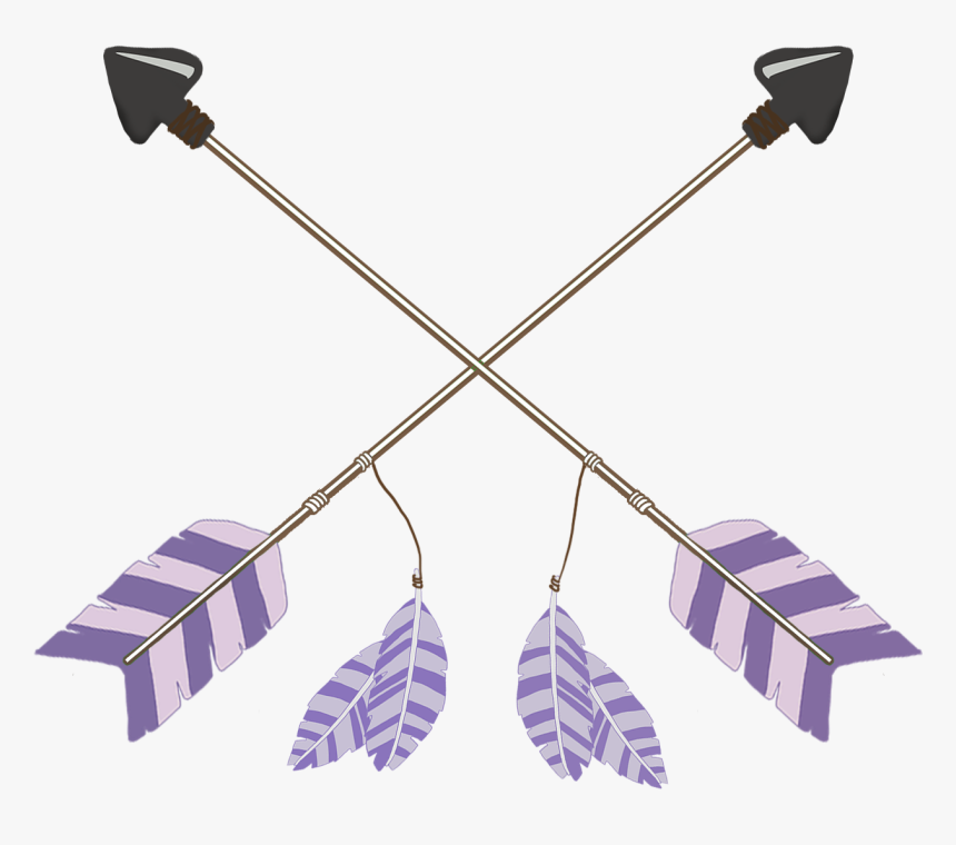 Tribal Arrows Purple Crossed - Tribal Crossed Arrows Png, Transparent Png